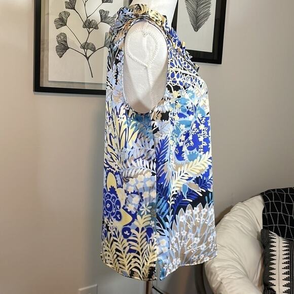 Talbot’s ruffle neck tank top blouse, size L - Picture 3 of 8